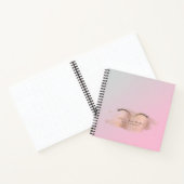 Carnet parties scintillant d'or rose rose tendance maquil (Intérieur)