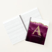 Carnet Parties scintillant d'or rose Turquoise moderne Ag (Intérieur)