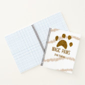 Carnet Parties scintillant dorée pattes animal salon ajou (Intérieur)