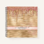 Carnet Parties scintillant Drivers Girly Rose Gold Sparkl (Devant)