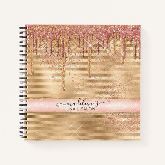 Carnet Parties scintillant Drivers Girly Rose Gold Sparkl (Devant)