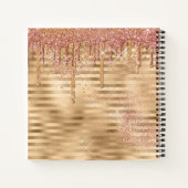 Carnet Parties scintillant Drivers Girly Rose Gold Sparkl (Dos)