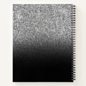 Carnet Parties scintillant en argent Black Ombre Sweet si (Dos)