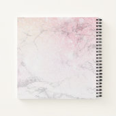 Carnet Parties scintillant en marbre Design monogramme de (Dos)