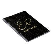 Carnet Parties scintillant en or glam et scintille sur im (Côté Droit)