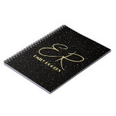Carnet Parties scintillant en or glam et scintille sur im (Côté gauche)