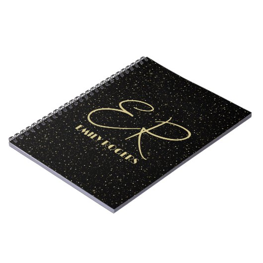 Carnet Parties scintillant en or glam et scintille sur im (Côté gauche)