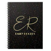 Carnet Parties scintillant en or glam et scintille sur im (Devant)