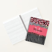 Carnet Parties scintillant en or pour fille Rose Rose (Intérieur)
