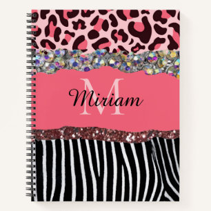 Carnet Parties scintillant en or pour fille Rose Rose