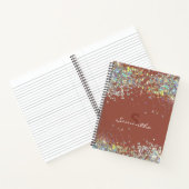 Carnet Parties scintillant Girl Nom personnalisé Monogram (Intérieur)