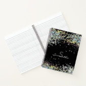 Carnet Parties scintillant Girl Nom personnalisé Monogram (Intérieur)