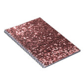 Carnet Parties scintillant Gold Faux Rose moderne Imprime (Côté Droit)