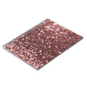 Carnet Parties scintillant Gold Faux Rose moderne Imprime (Côté gauche)