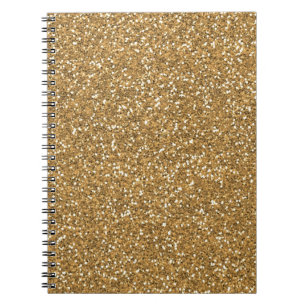 Carnet Parties scintillant Gold Glam Faux