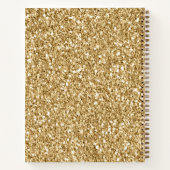 Carnet Parties scintillant Gold Glitz        (Dos)