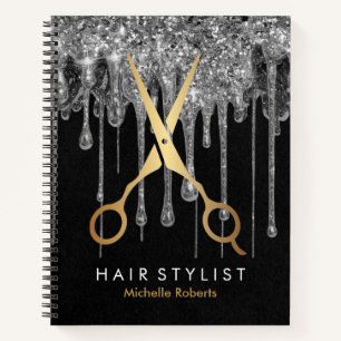 Carnet Parties scintillant Hairstylis personnalisées tend