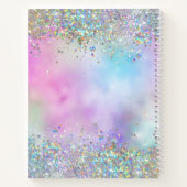 Carnet Parties scintillant holographique Rainbow Pastels  (Dos)