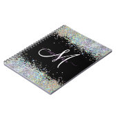 Carnet Parties scintillant holographique Rainbow Pastels  (Côté gauche)