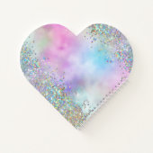 Carnet Parties scintillant holographique Rainbow Pastels  (Dos)