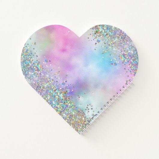 Carnet Parties scintillant holographique Rainbow Pastels  (Dos)