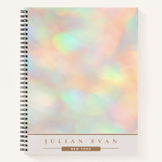 Carnet Parties scintillant Holographique Stylish Spiral (Devant)