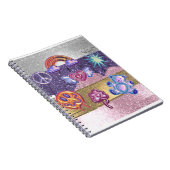Carnet parties scintillant icônes fille (Côté Droit)