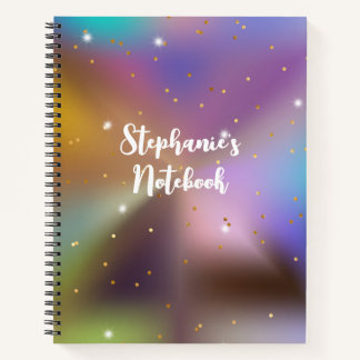 Carnet Parties scintillant métallique colorée Glam Girly