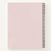 Carnet Parties scintillant moderne arc-en-ciel rose girly (Dos)