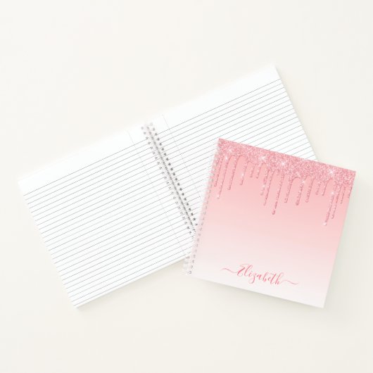 Carnet Parties scintillant moderne design élégant Script (Intérieur)