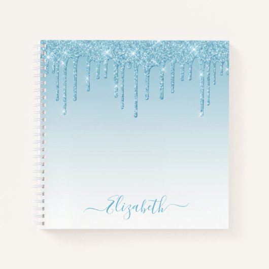 Carnet Parties scintillant moderne design élégant Script (Devant)