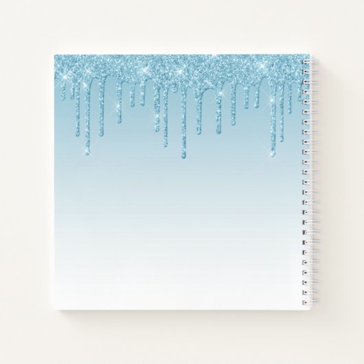 Carnet Parties scintillant moderne design élégant Script (Dos)