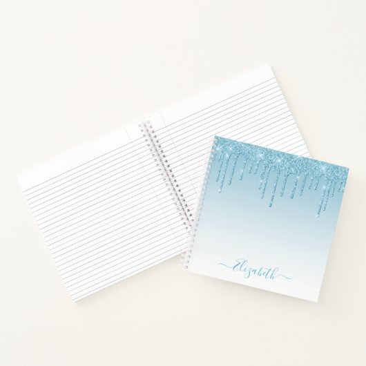 Carnet Parties scintillant moderne design élégant Script (Intérieur)
