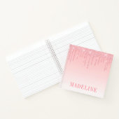 Carnet Parties scintillant moderne tendance rose flou mod (Intérieur)