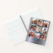Carnet Parties scintillant monogramme de collage photo ar (Intérieur)