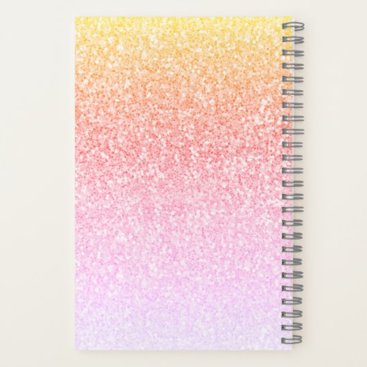 Carnet Parties scintillant Monogramme Rainbow Parties sci (Verso)