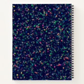 Carnet Parties scintillant multicolore Confetti (Dos)