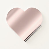 Carnet Parties scintillant noire moderne Rose or Monogram (Dos)