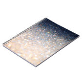 Carnet Parties scintillant or (Côté gauche)