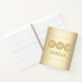 Carnet Parties scintillant or beignets hardi moderne girl (Intérieur)