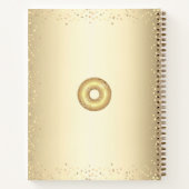 Carnet Parties scintillant or beignets hardi moderne girl (Dos)