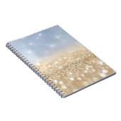 Carnet Parties scintillant or et bleu (Côté Droit)