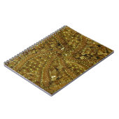 Carnet Parties scintillant or et perles (Côté gauche)