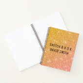 Carnet Parties scintillant Or Et Rose (Intérieur)