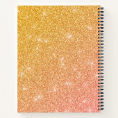 Carnet Parties scintillant Or Et Rose (Dos)