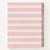 Carnet Parties scintillant or Monogram tendance Blush Pin (Dos)
