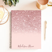 Carnet Parties scintillant or rose Blush Pink Ombre