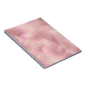 Carnet Parties scintillant or rose Glitz étincelle (Côté Droit)