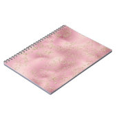 Carnet Parties scintillant or rose Glitz étincelle (Côté gauche)