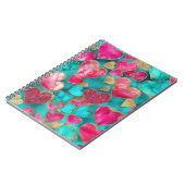 Carnet Parties scintillant or rose mignonne Valentine Lov (Côté gauche)